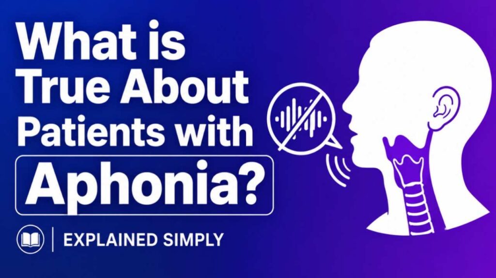 What Is True About Patients with Aphonia