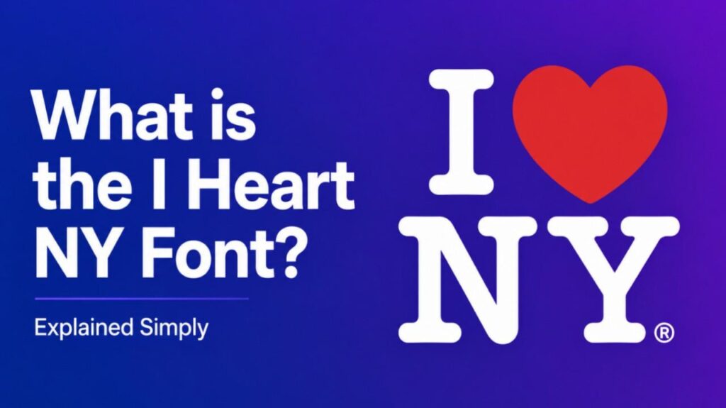 What Is the I Heart NY Font