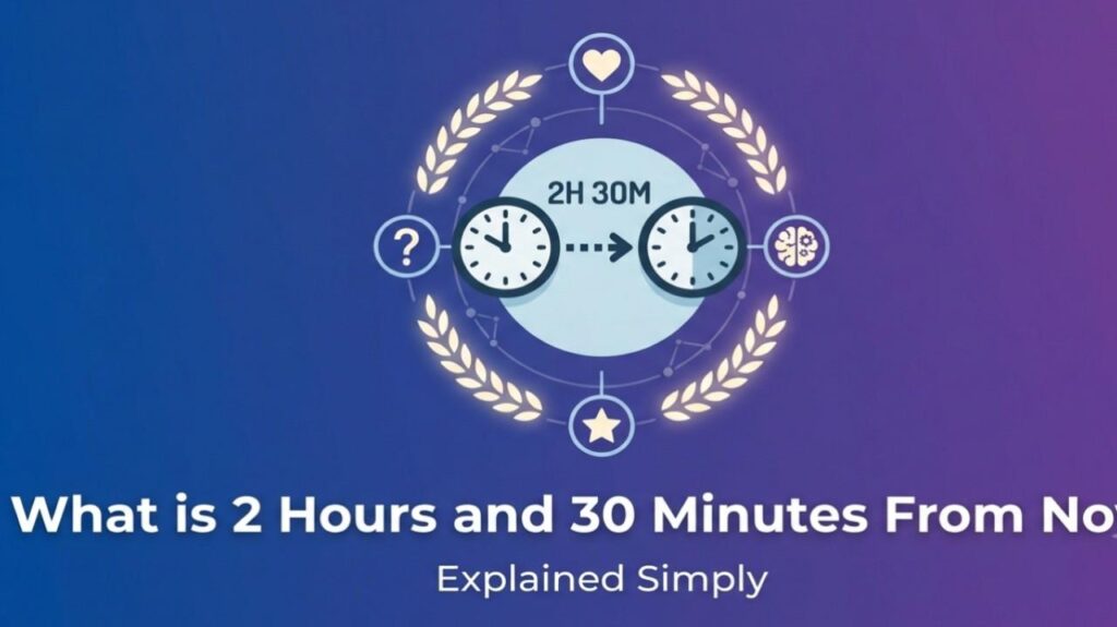 What is 2 Hours and 30 Minutes From Now