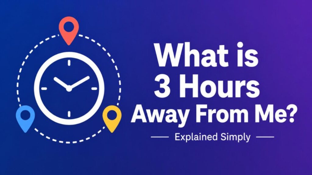 What is 3 Hours Away From Me