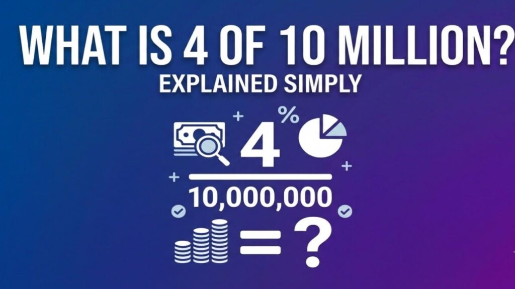 What is 4 of 10 Million