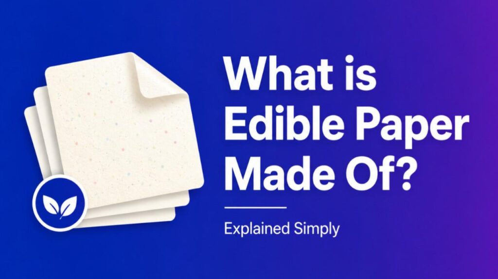 What is Edible Paper Made Of