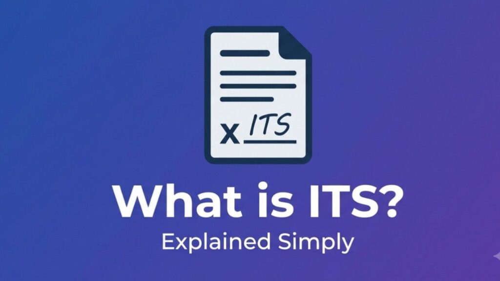 What is ITS on Signature Line