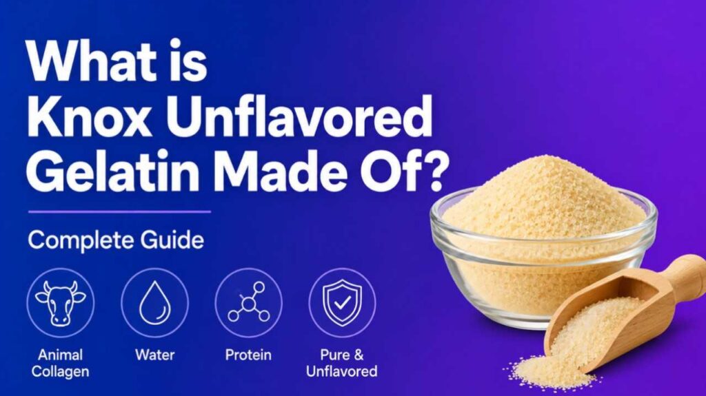 What is Knox Unflavored Gelatin Made Of