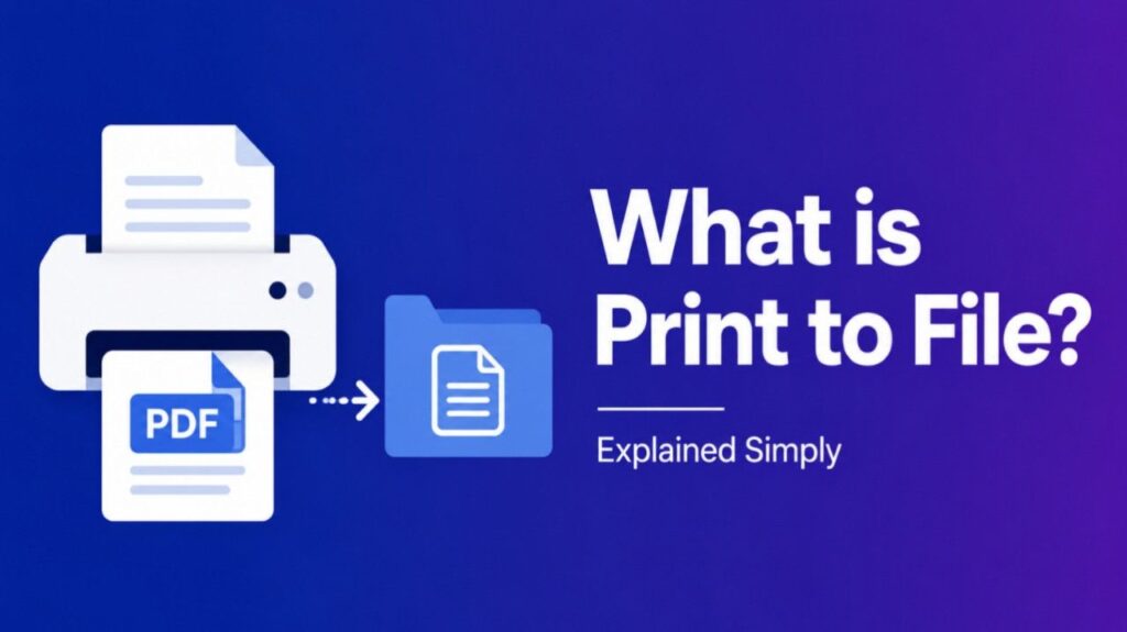 What is Print to File