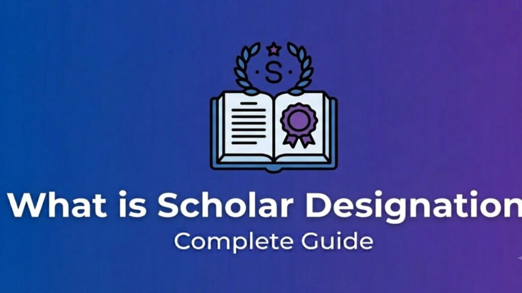 What is Scholar Designation
