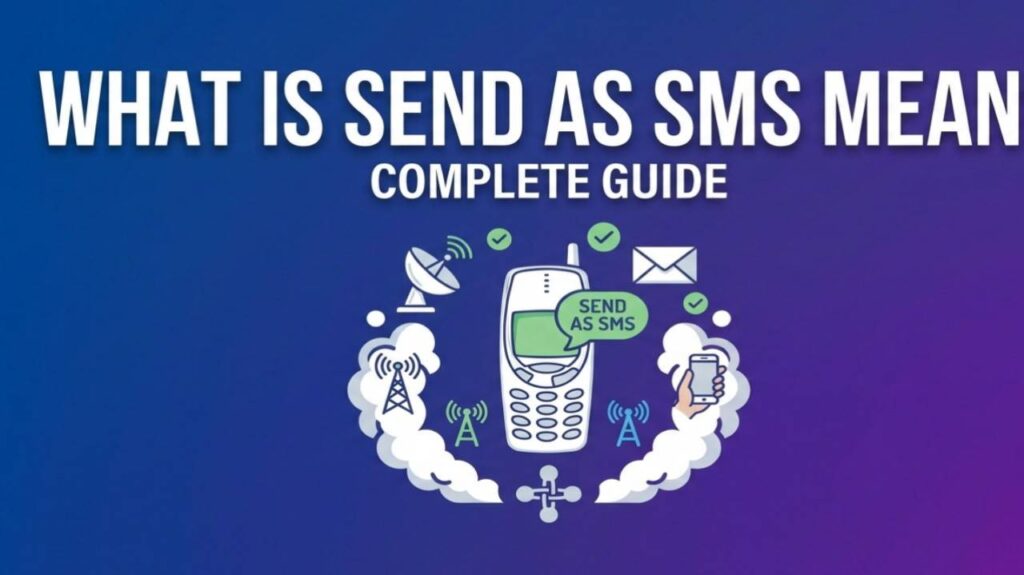 What is Send as SMS Mean