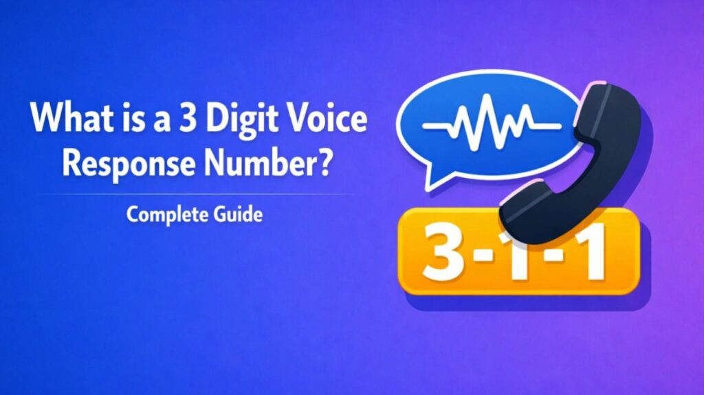 What is a 3 Digit Voice Response Number