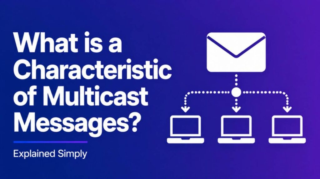 What is a Characteristic of Multicast Messages