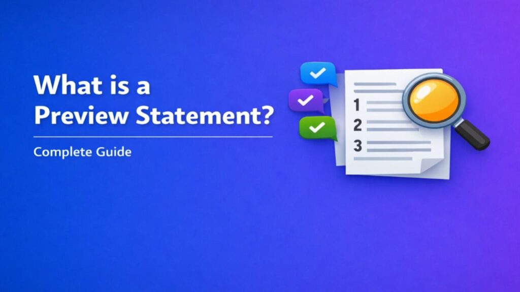 What is a Preview Statement
