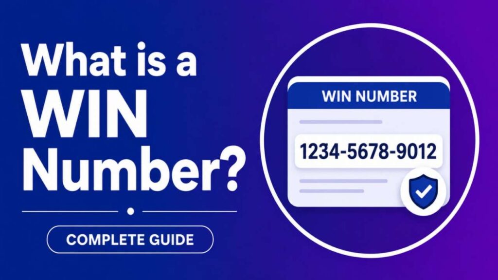 What is a WIN Number