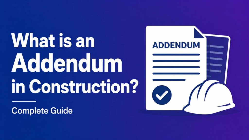 What is an Addendum in Construction