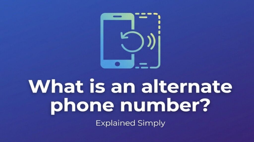 What is an Alternate Phone Number