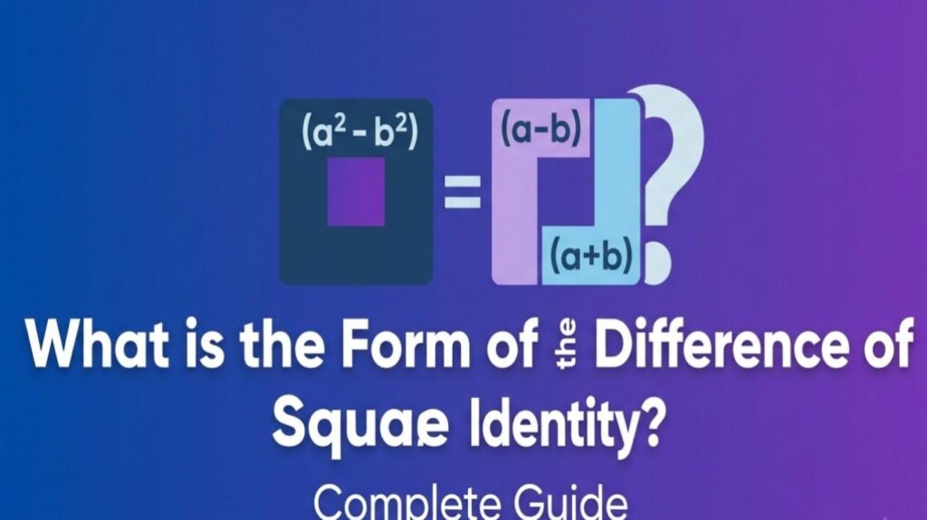 What is the Form of the Difference of Squares Identity