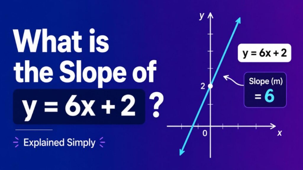 What is the Slope of y = 6x + 2