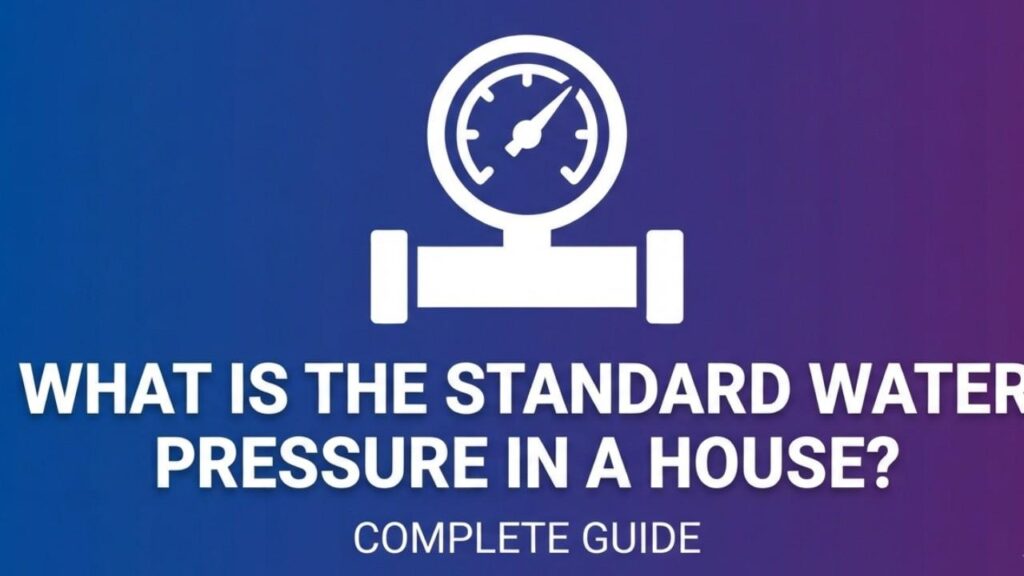 What is the Standard Water Pressure in a House