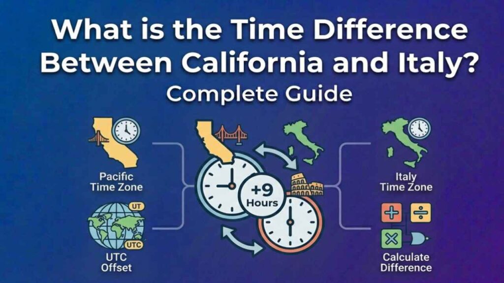 What is the Time Difference Between California and Italy