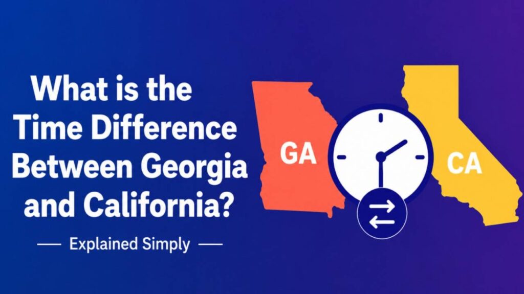 What is the Time Difference Between Georgia and California