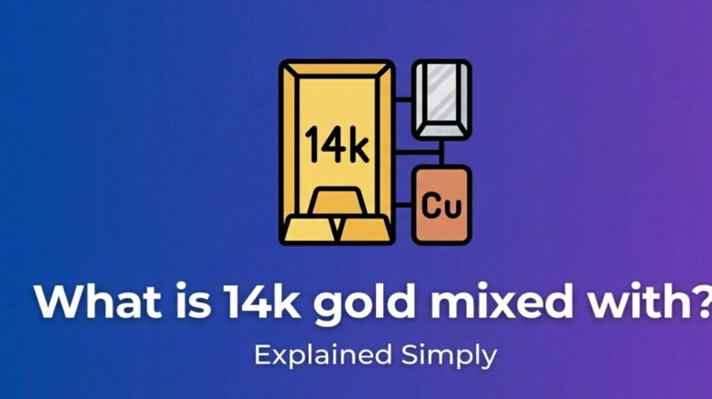 what is 14k gold mixed with