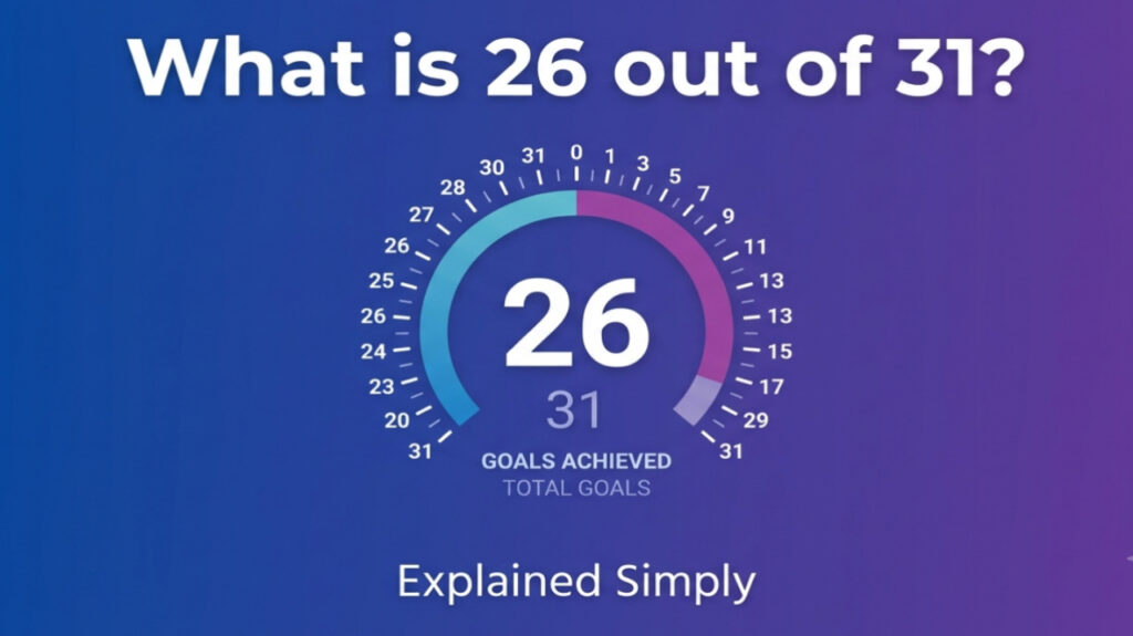 what is a 26 out of 31
