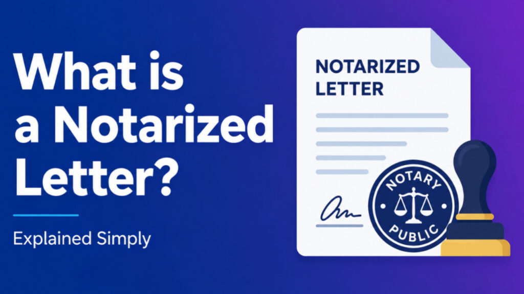 what is a notarized letter