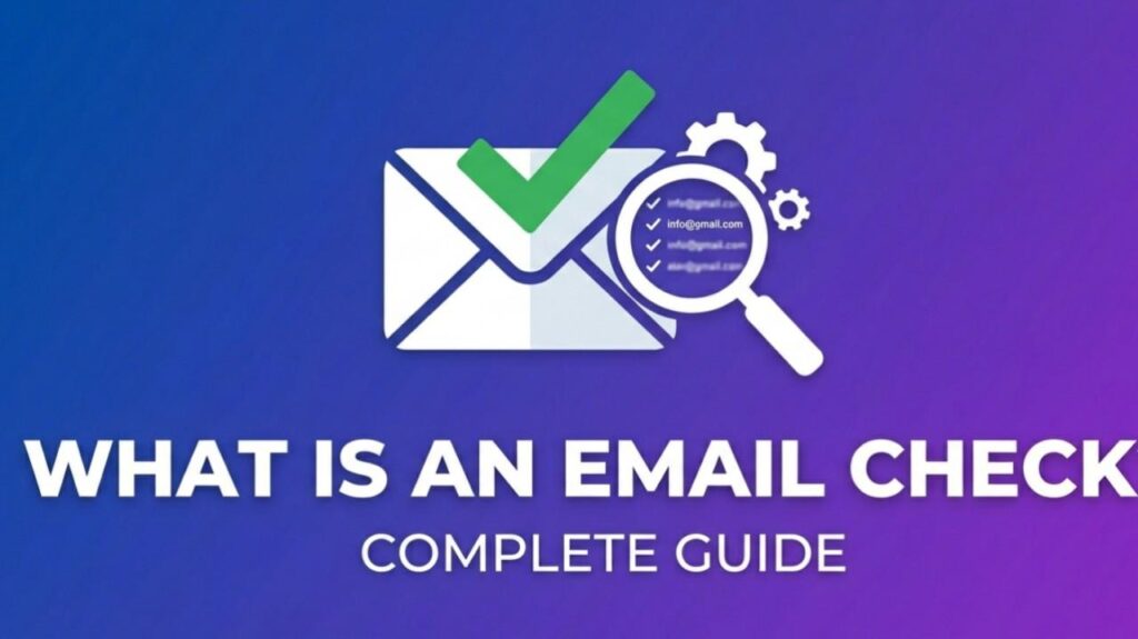 what is an email check
