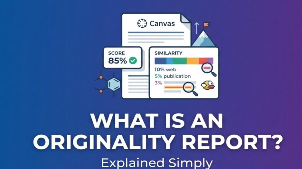 what is an originality report on canvas