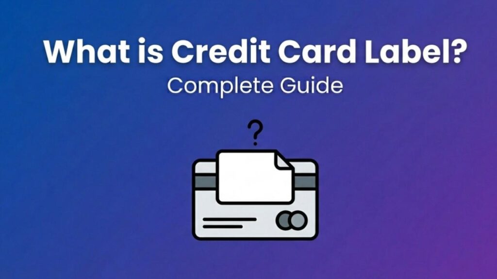 what is credit card label