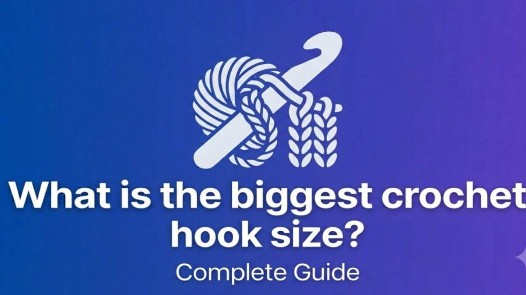 what is the biggest crochet hook size