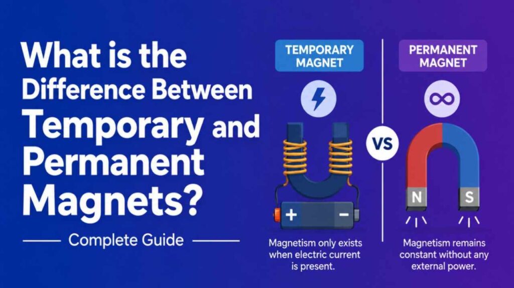 what is the difference between temporary and permanent magnets