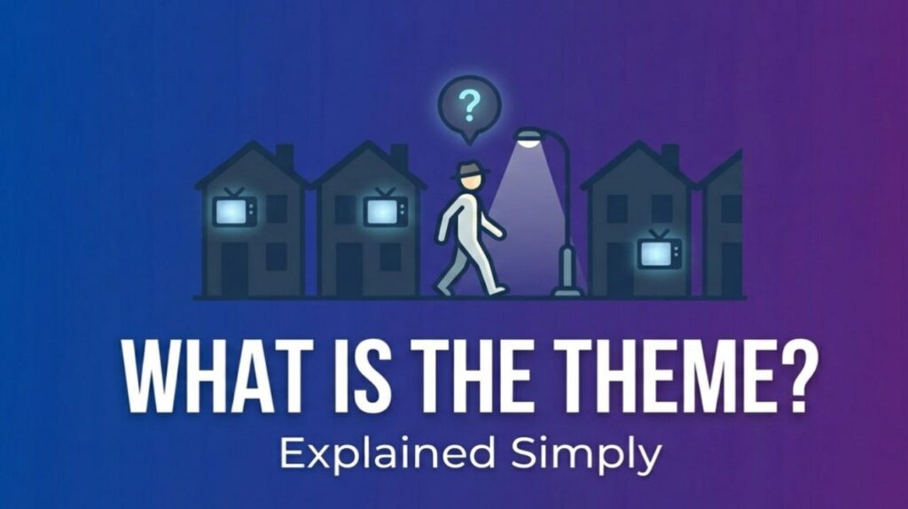 what is the theme of the story the pedestrian