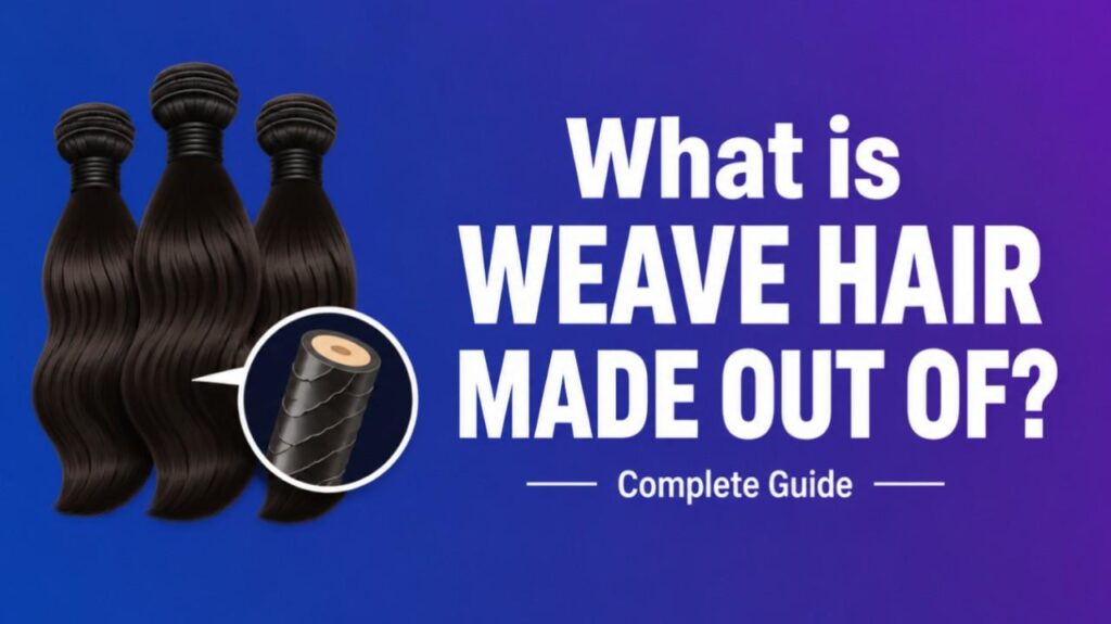what is weave hair made out of